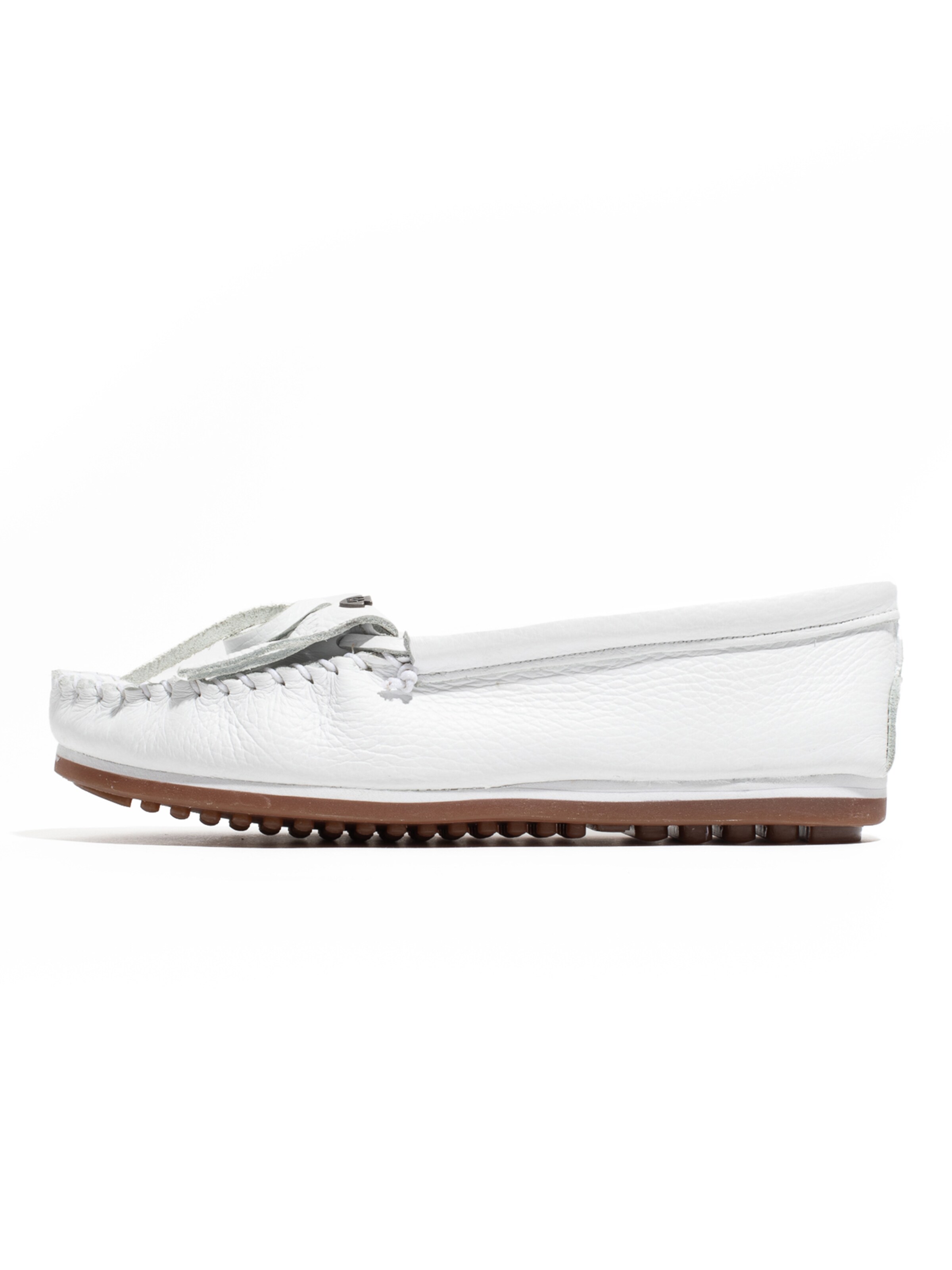 Minnetonka Mokasíny 'Kilty plus' – bílá: přední strana