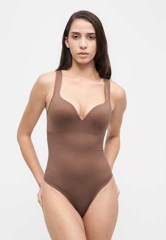 Perfect Secrets Shaping bodysuit 'Perfect Heart' in Brown: front