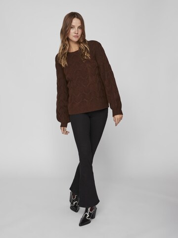VILA Sweter 'Ella' w kolorze brązowy