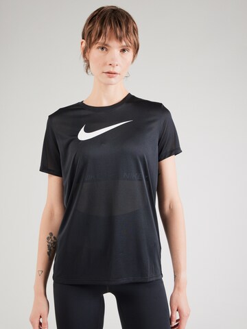 NIKE Funktionsbluse i sort: forside
