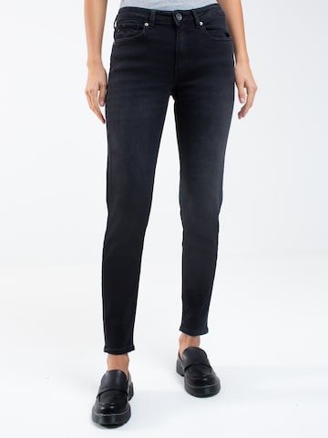 BIG STAR Slimfit Jeans in Zwart: voorkant