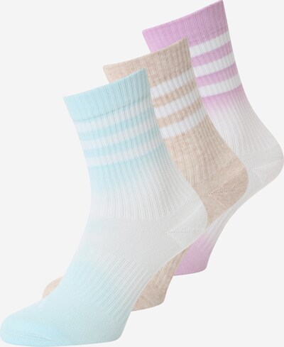 ADIDAS PERFORMANCE Sportsocken in beige / azur / lila / weiß, Produktansicht