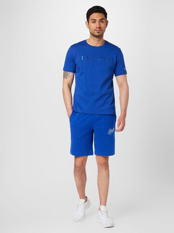 Champion Authentic Athletic Apparel Normální Kalhoty – modrá