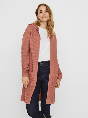 VERO MODA Gebreid vest in Roze