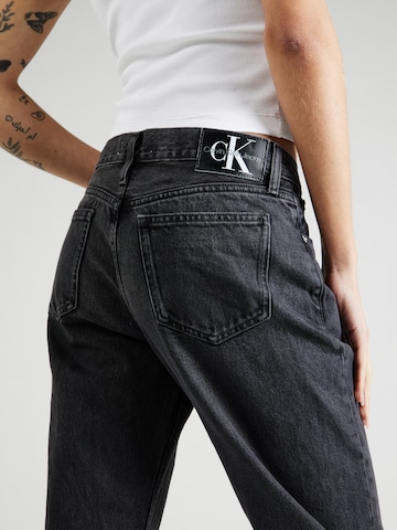 Calvin Klein Jeans Regular Jeans 'LOW RISE STRAIGHT' in Zwart