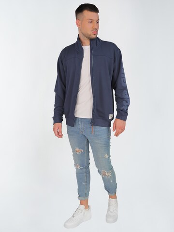 TOP GUN Sweatvest in Blauw