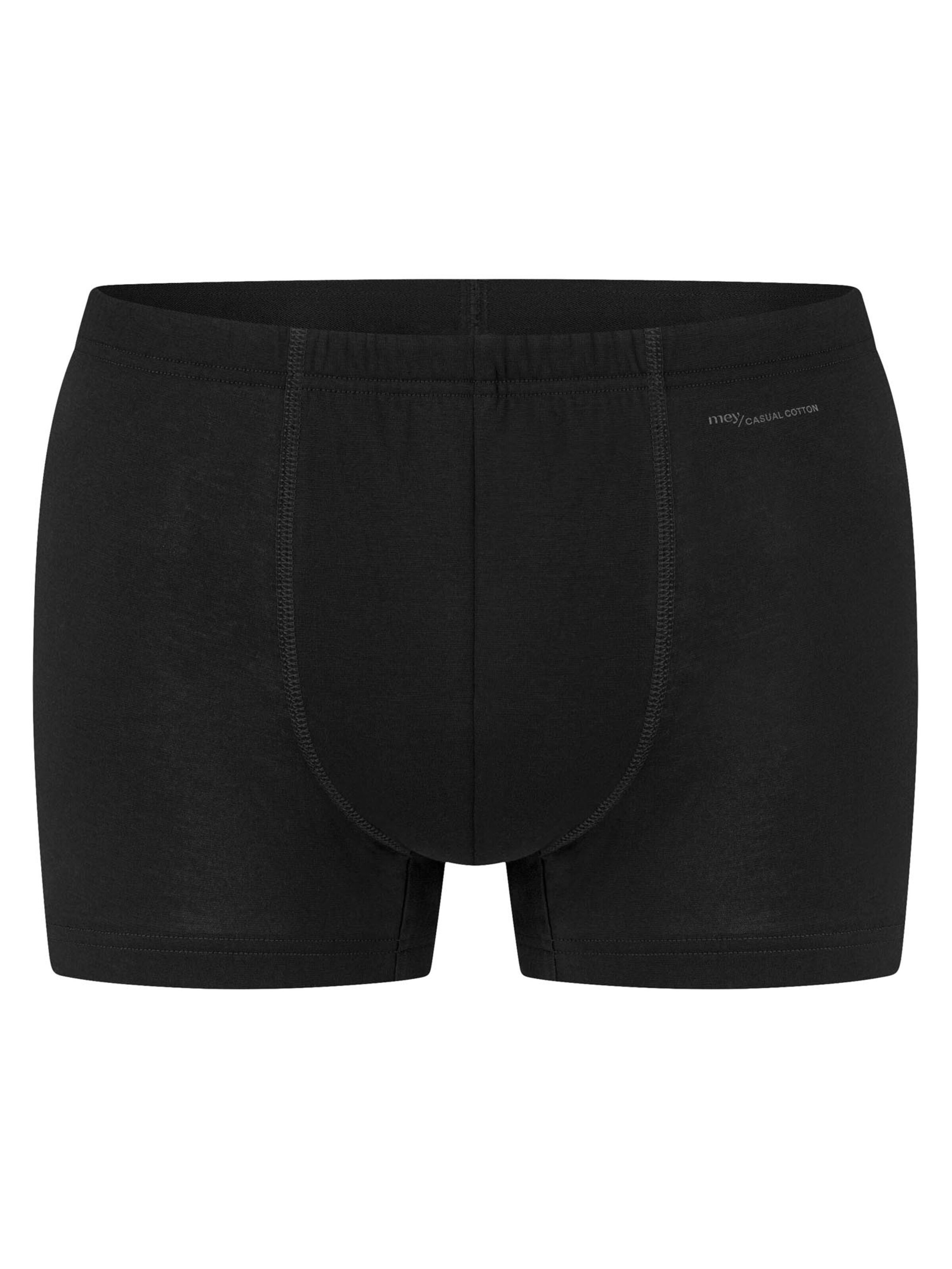 Mey Boxer shorts 'Casual Cotton' in Black: front