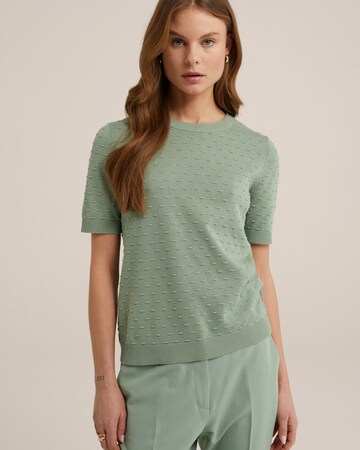 WE Fashion Pulover | zelena barva: sprednja stran