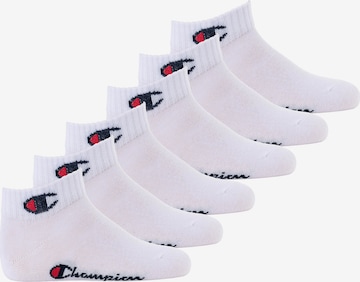 Champion Authentic Athletic Apparel Athletic Socks in White: front