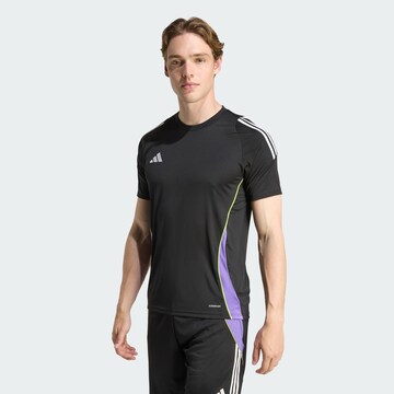 ADIDAS PERFORMANCE - Camiseta de fútbol 'Tiro 24' en negro: frente