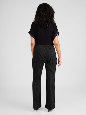 PIECES Curve Flared Pants 'JANNAH' in Black