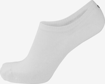 Circle Five Ankle Socks in White