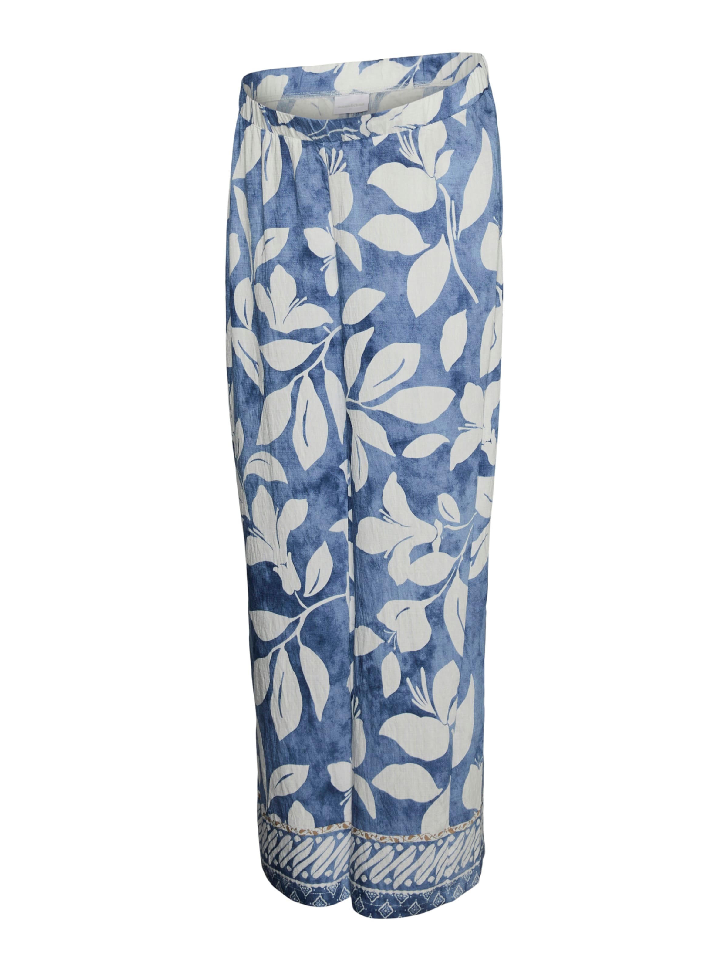 MAMALICIOUS Παντελόνι 'MLMALIKKA' σε μπλε ντένιμ / ούμπρα / λευκό, Άποψη προϊόντος