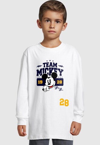 ABSOLUTE CULT Shirt 'Mickey Mouse - Team Mickey' in White: front