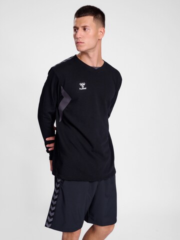 Hummel Athletic Sweatshirt in Black: front