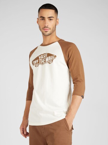 T-Shirt VANS en marron : devant