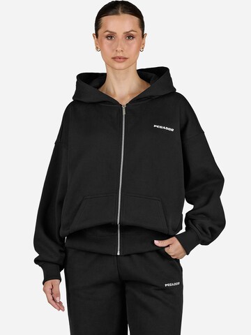 Pegador Sweatjakke 'CLARITA' i sort: forside