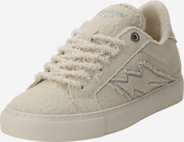 Baskets basses Zadig & Voltaire en beige : devant