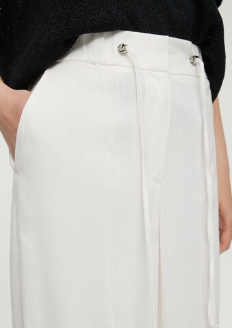Regular Pantalon s.Oliver BLACK LABEL en blanc