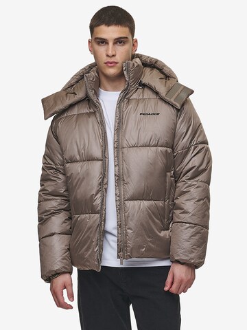 Pegador Winterjas 'Marten' in Bruin: voorkant