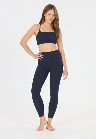 Athlecia Skinny Tights 'Blossom' in Blau