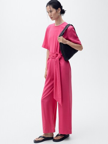 MANGO Jumpsuit 'JAPO' in Pink: front
