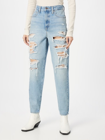 LEVI'S Jeans "HIGH WAISTED MOM JEAN LIGHT INDIGO - WORN IN" in Blau: predná strana