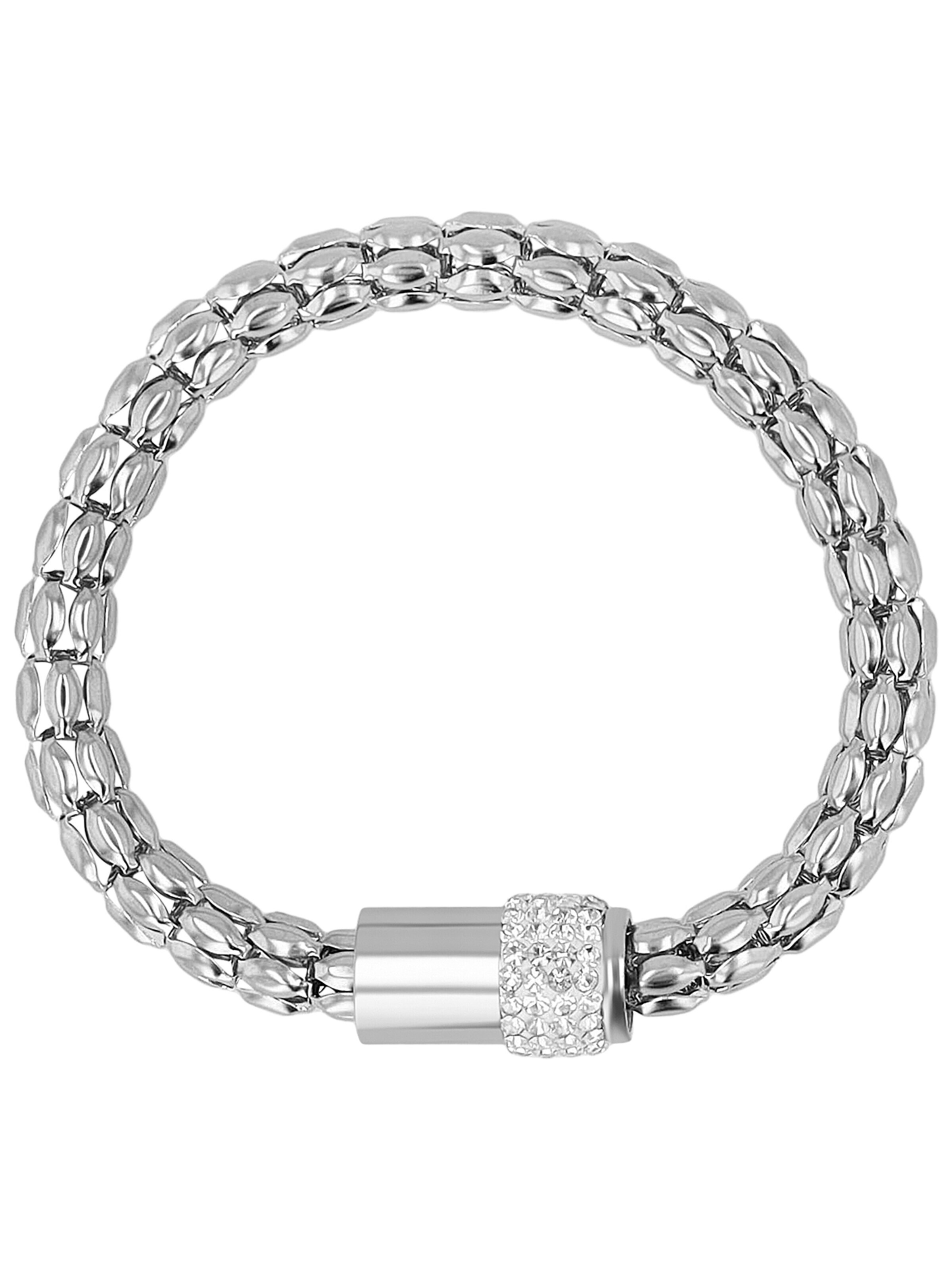 Akzent Bracelet 'Lexy, silberfarbig, langlebig' in Silver: front