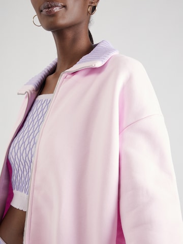 florence by mills exclusive for ABOUT YOU Sweat jacket 'Caro' in Pink