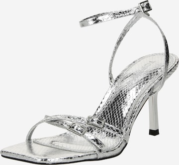 TOPSHOP Sandale 'Frankie' in Silber: predná strana