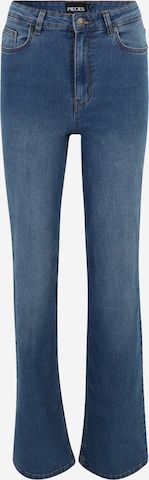 Pieces Tall Flared Jeans 'PEGGY' in Blue: front