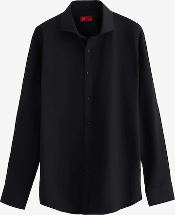 D’S Damat Regular fit Overhemd in Zwart: voorkant
