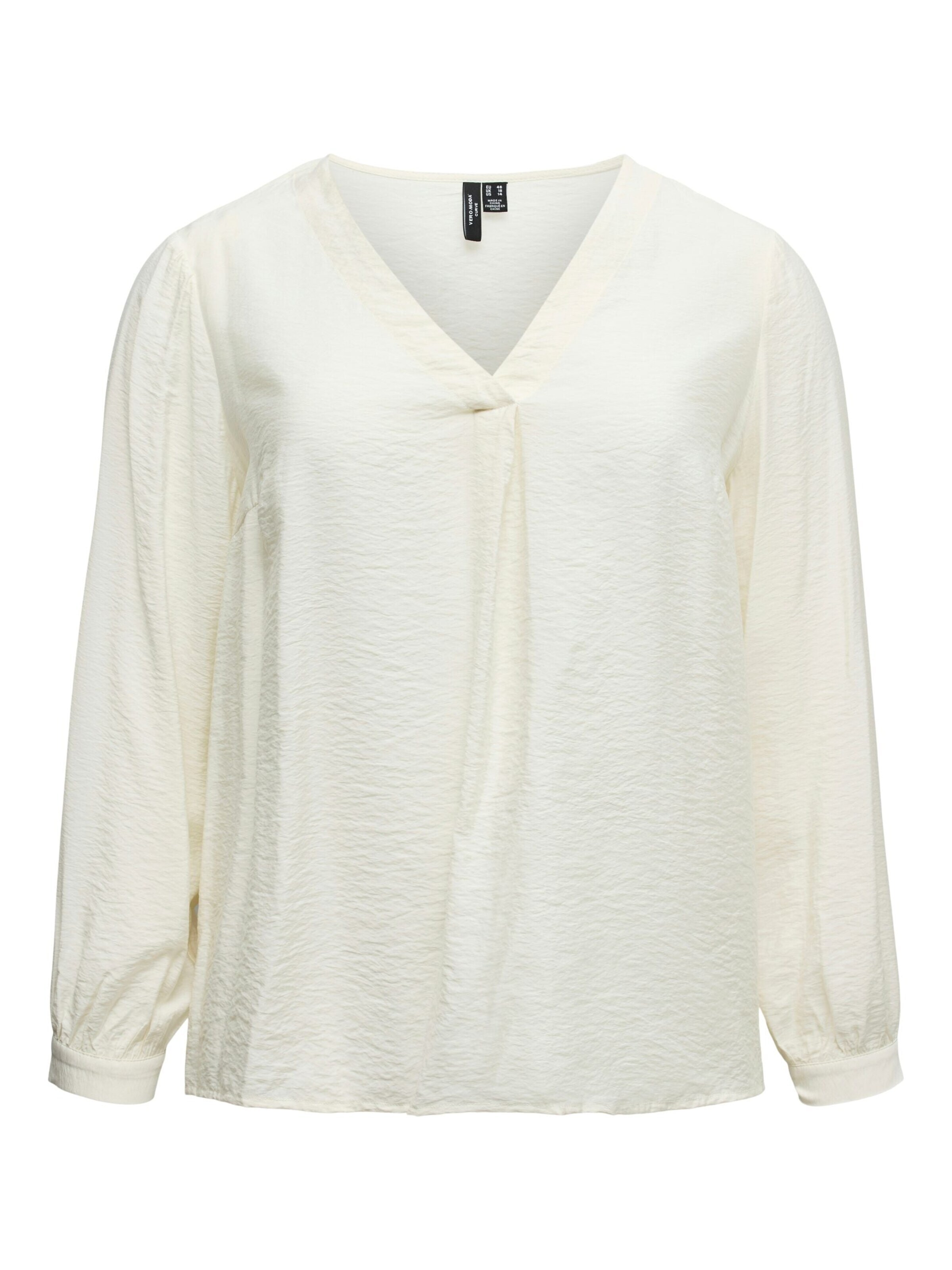 Chemisier Vero Moda Curve en blanc : devant