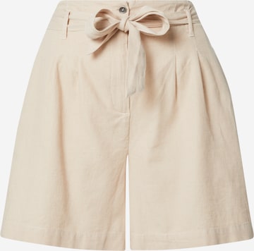 regular Pantaloni con pieghe di Mavi in beige: frontale