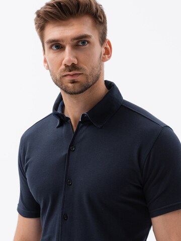 Coupe slim Chemise 'K541' Ombre en bleu