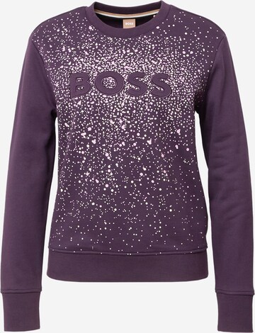 BOSS Sweatshirt 'Ela' in Purple: front