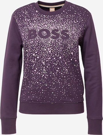 BOSS Orange - Sweatshirt 'Ela' em roxo: frente