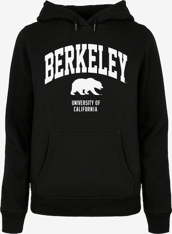 Felpa 'Berkeley University - Bear' di Merchcode in nero: frontale