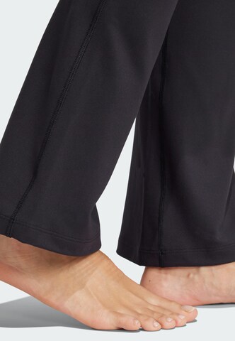ADIDAS PERFORMANCE Flared Workout Pants in Black