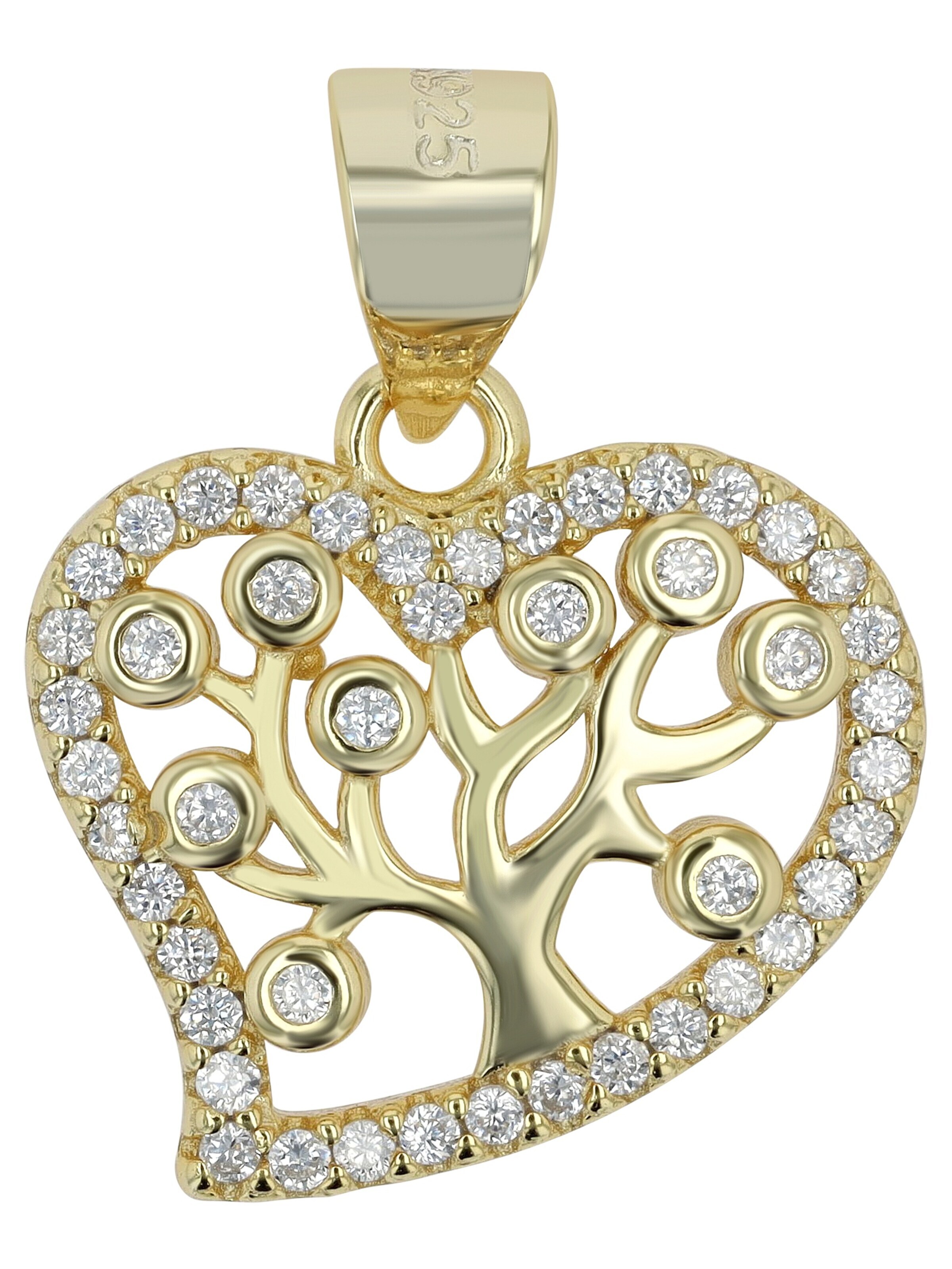 Akzent Anhänger 'Kenna, 925 Sterlingsilber, langlebig'‌‌‌‌‌ in Gold