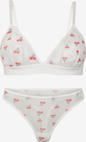 Orchibelle Underwear Sets in White: front