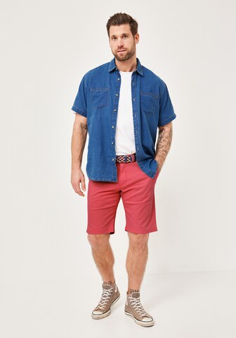 REDPOINT Slim fit Chino Pants 'Surrey' in Red