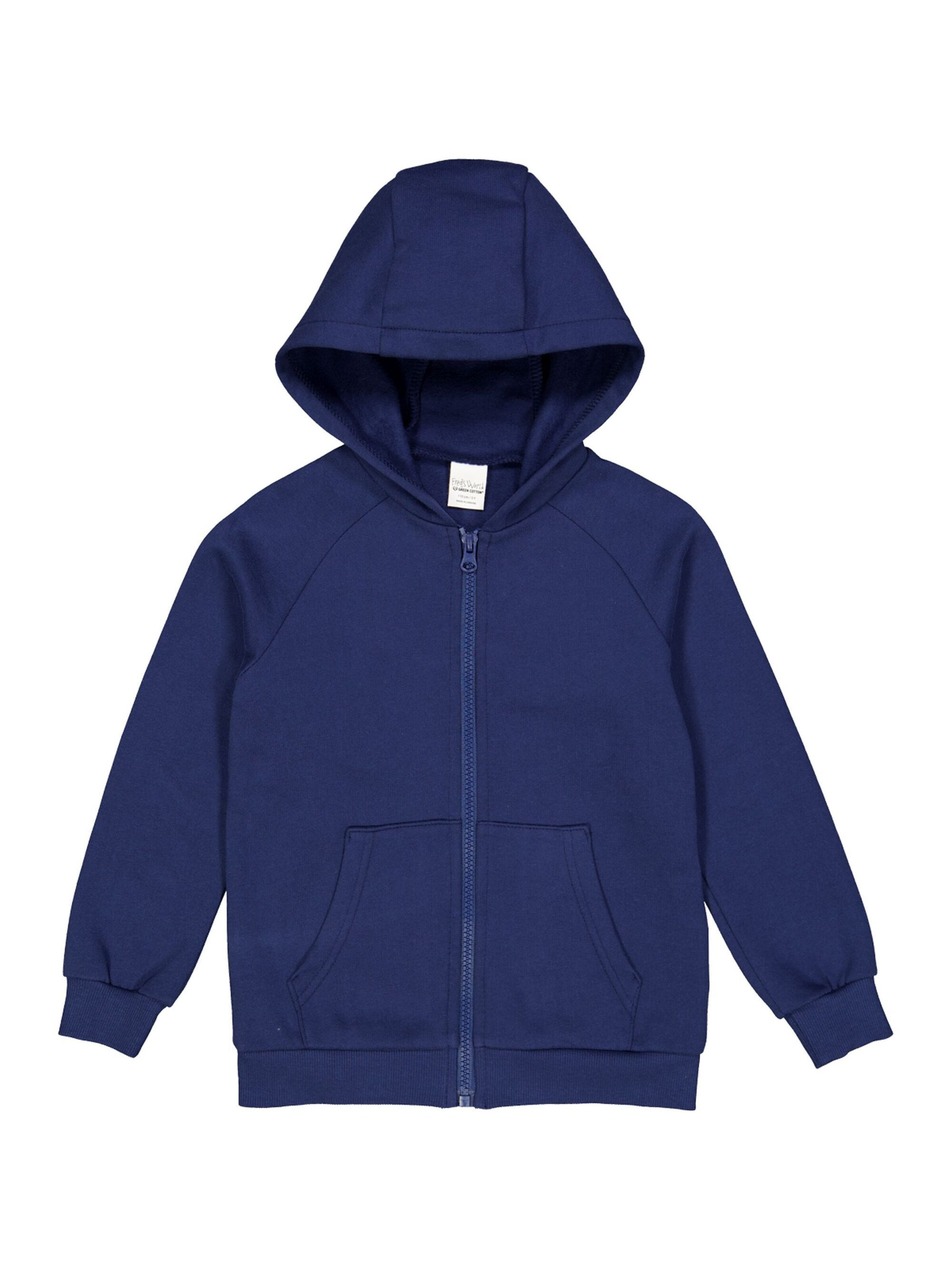 Fred's World by GREEN COTTON - Casaco em moletão em azul: frente