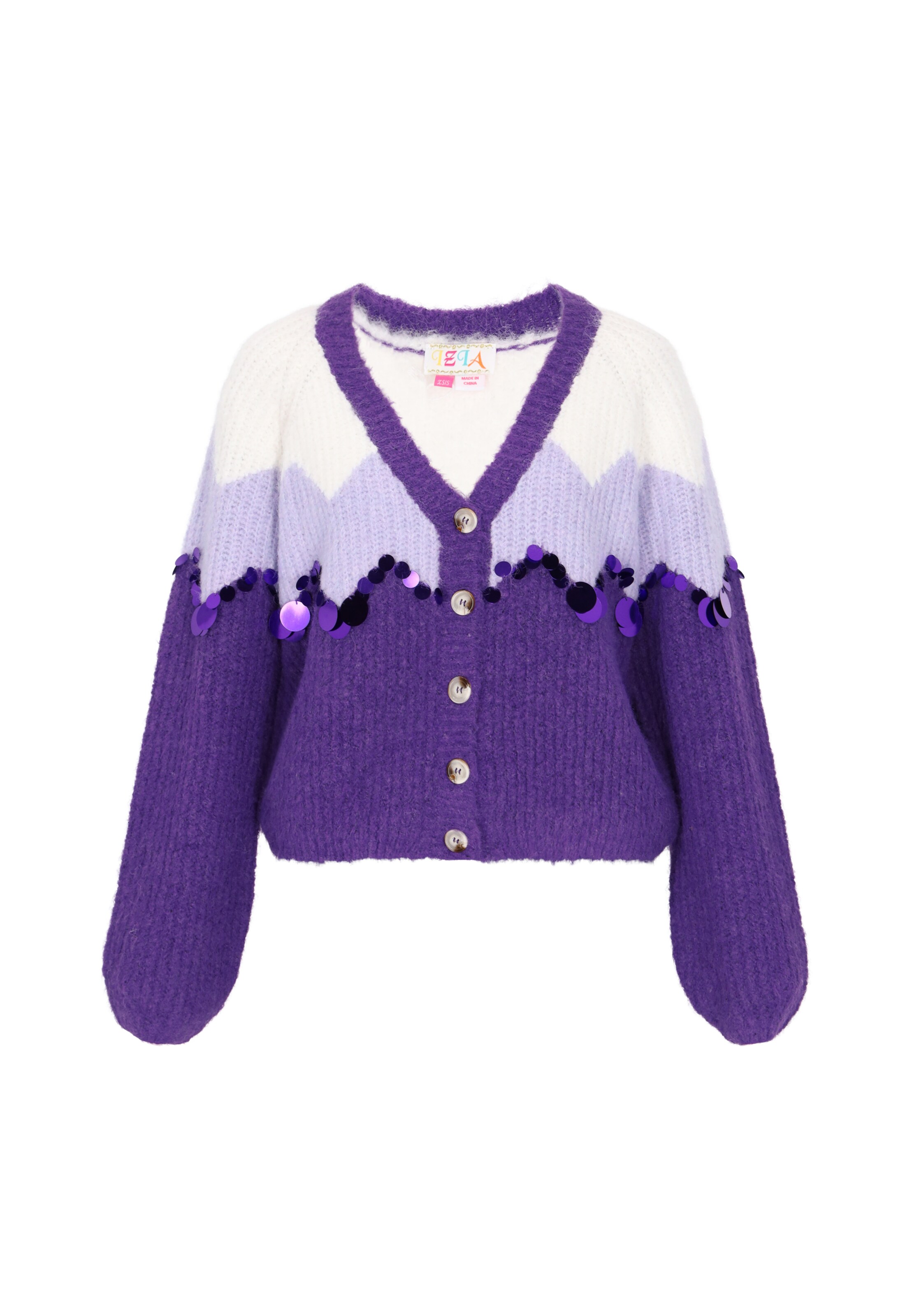 IZIA - Cárdigan en lila: frente