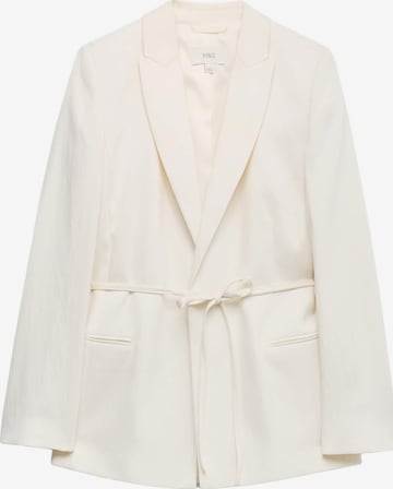 Blazer di Marks & Spencer in beige: frontale