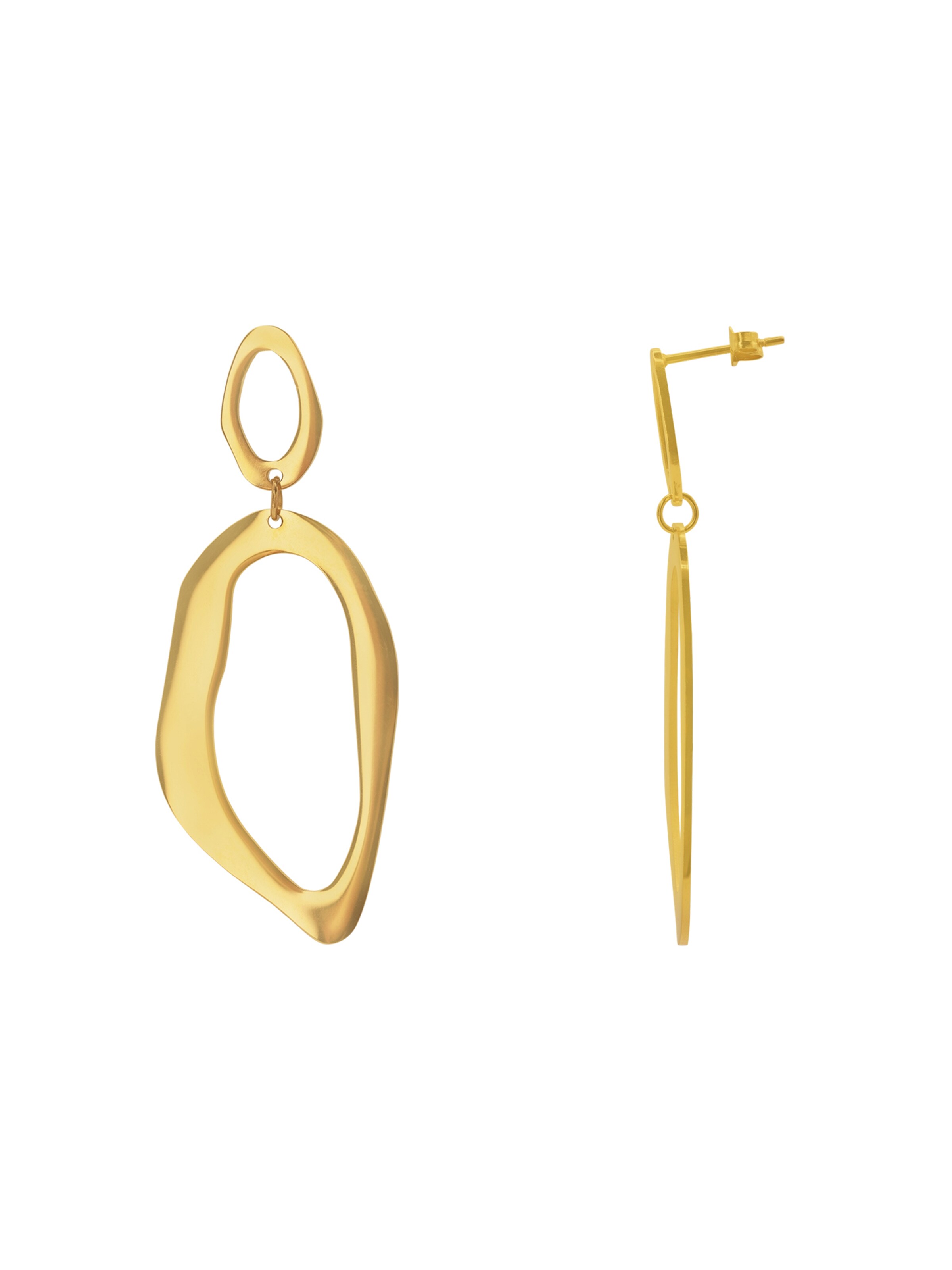 Heideman Ohrringe 'Varro ' in Gold: Vorderseite