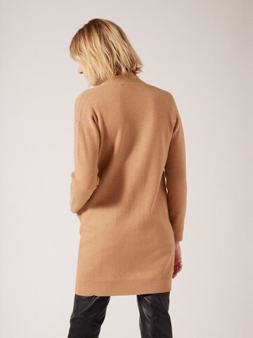 NAF NAF Knit Cardigan 'Sarah' in Brown