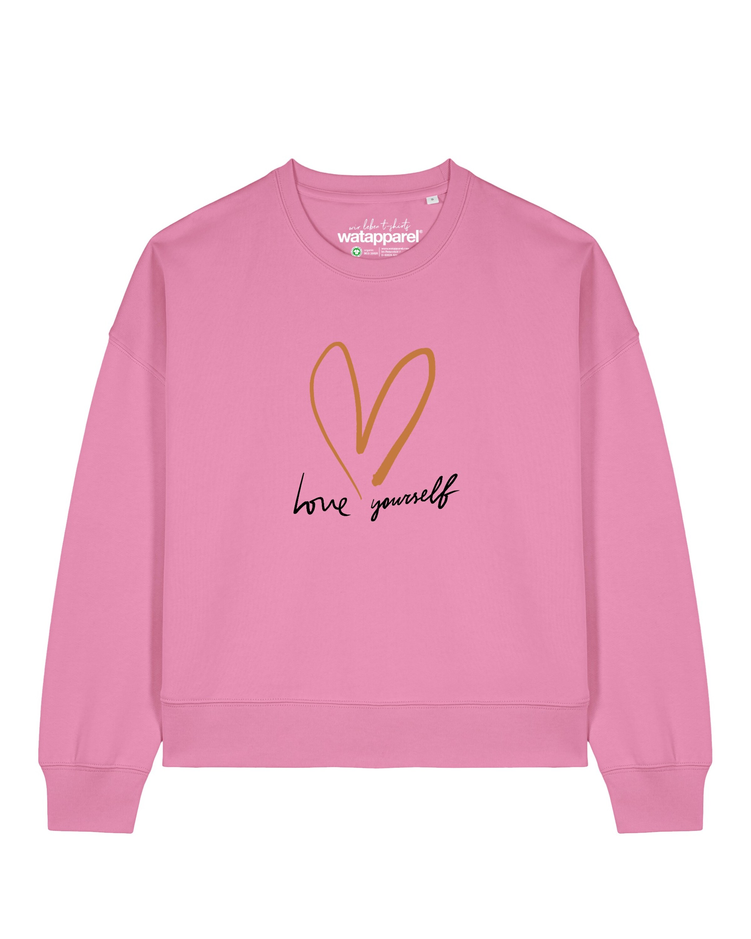 Watapparel Sweatshirt 'Self love ' in Pink: Vorderseite