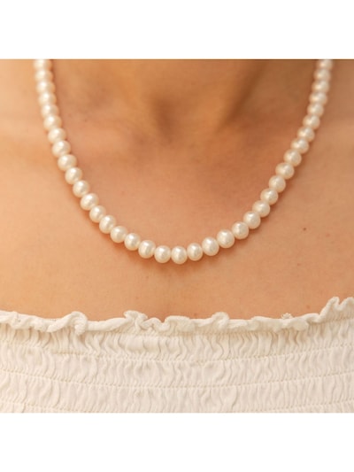 Fascination by Ellen K. Chaîne en blanc perle, Vue avec produit