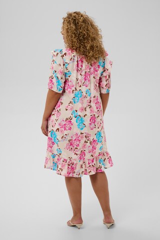 KAFFE CURVE Summer dress 'KCHayley' in Pink
